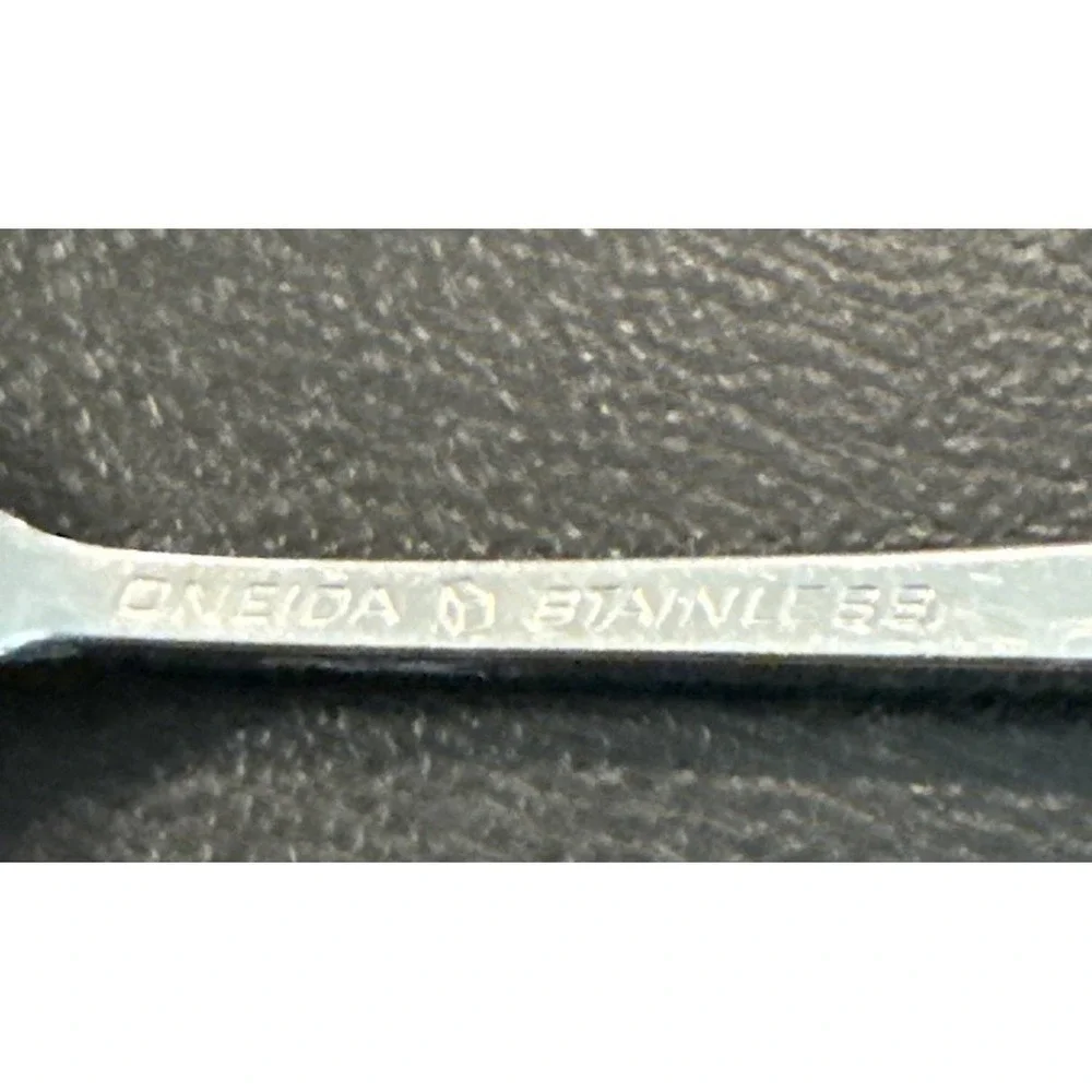 Oneida Cube Sandhurst Iced Tea Spoon Spoons Stainless Steel Flatware Set Of 6